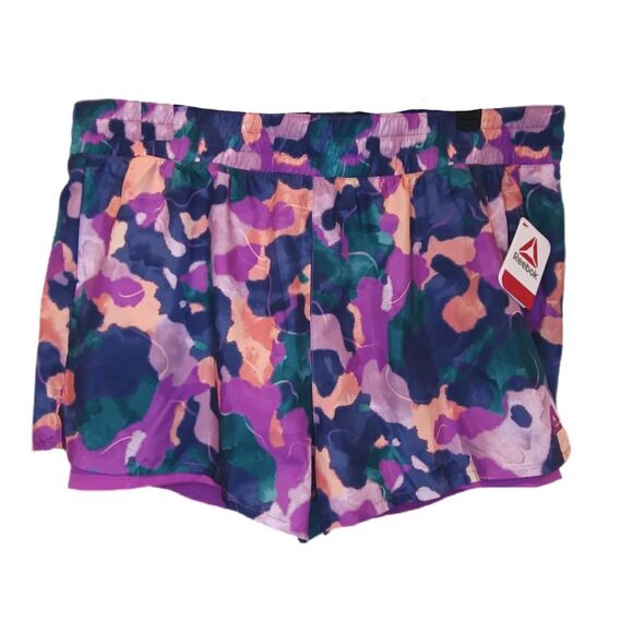 NEW Reebok Rainbow Relaxed Stretch Shorts Size XXXL - Picture 2 of 5